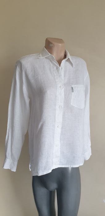 Armani Jeans 100% Лен / Womens Size M ОРИГИНАЛ! Дамска Ленена Риза!