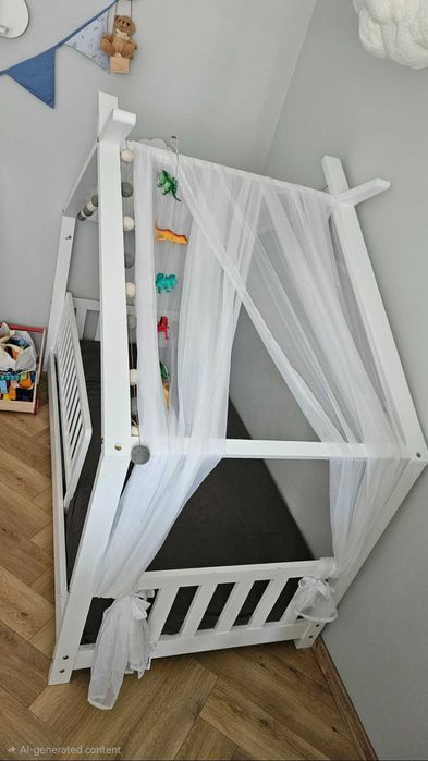 Детско легло Vida XL с матрак и допълнителен подарък