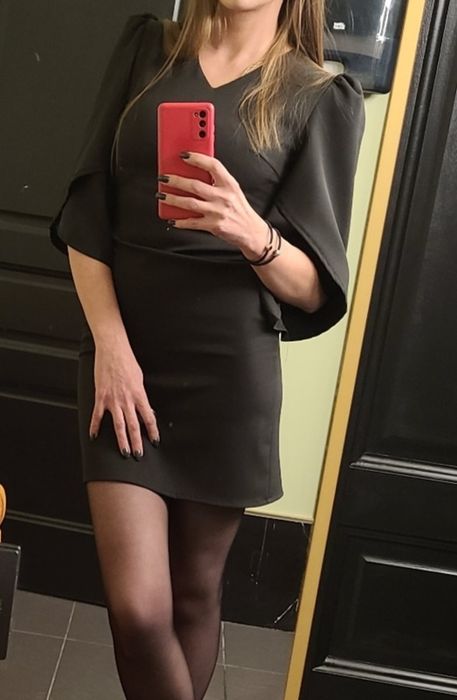 Чёрное платье 42 размер