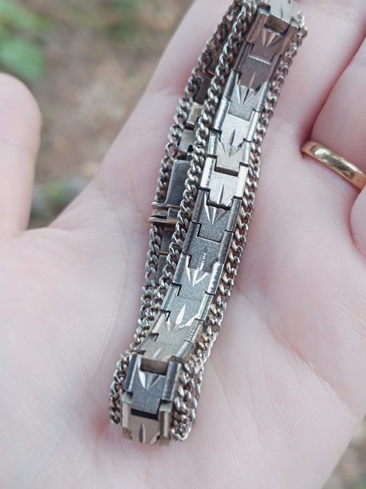 Veche bratara placata cu argint