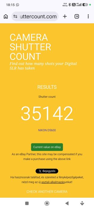 Aparat Foto DSLR Nikon D5600 Kit 18-140mm f/3.5-5.6G ED VR – Stare  Bună