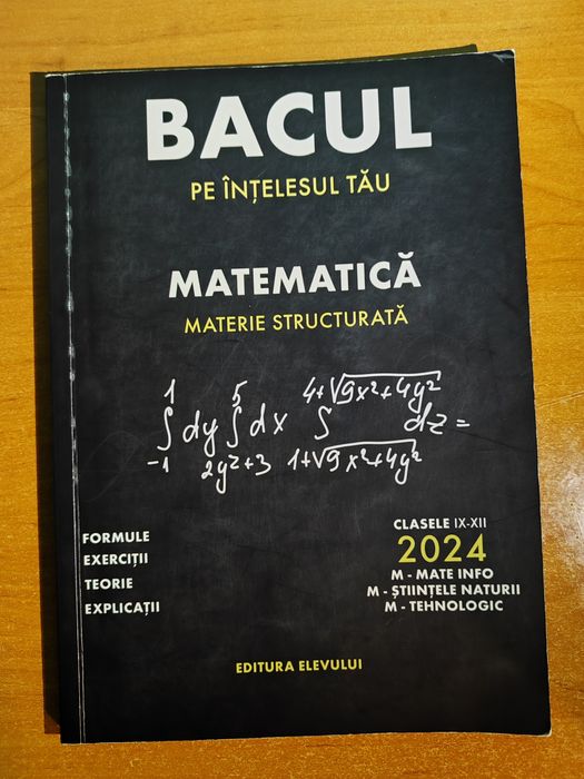 Bacul biologie/limbă română/matematica