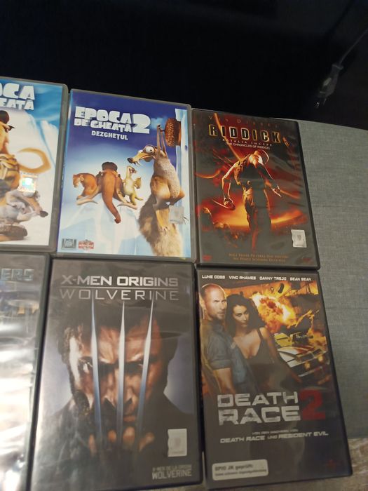 Lot DVD-uri filme actiune + animatie