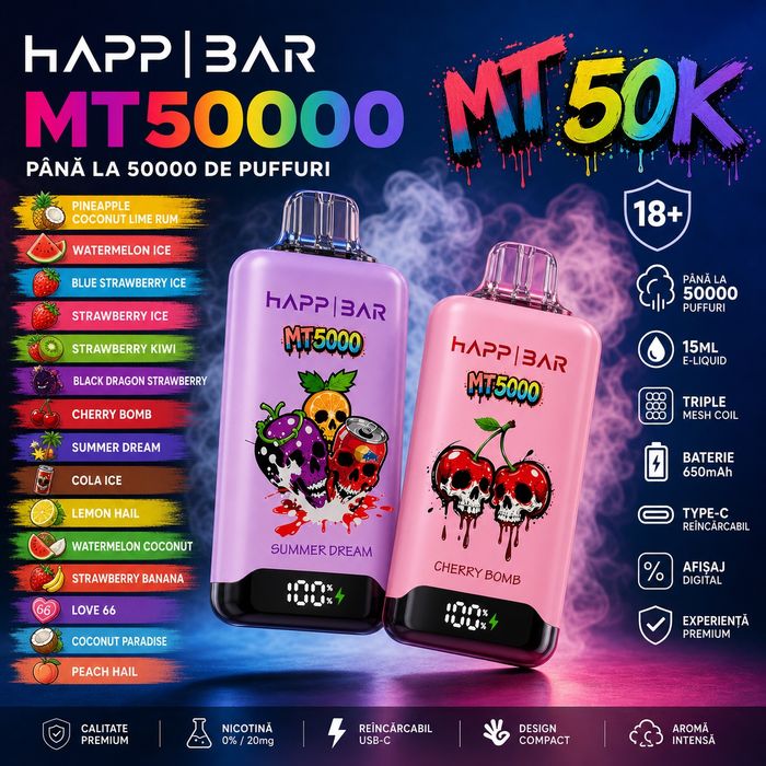 Oferta Vape Happ|Bar 50 K - 5 buc