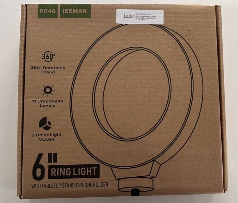 Inel luminos LED / Ring Light Jeemak PC46( 6 inch ) cu trepied