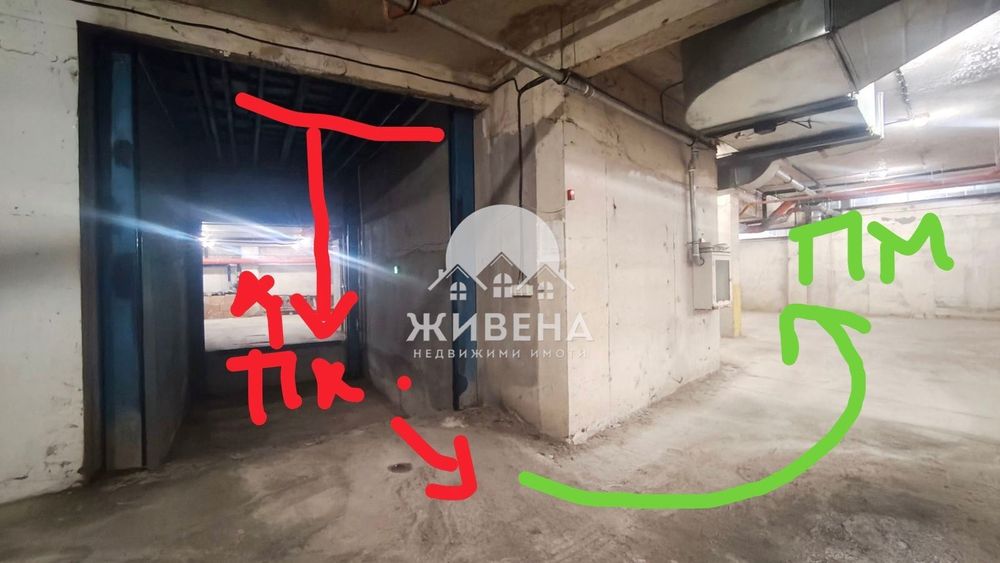 Продава паркомясто в подземен гараж с платформа, Цветен квартал