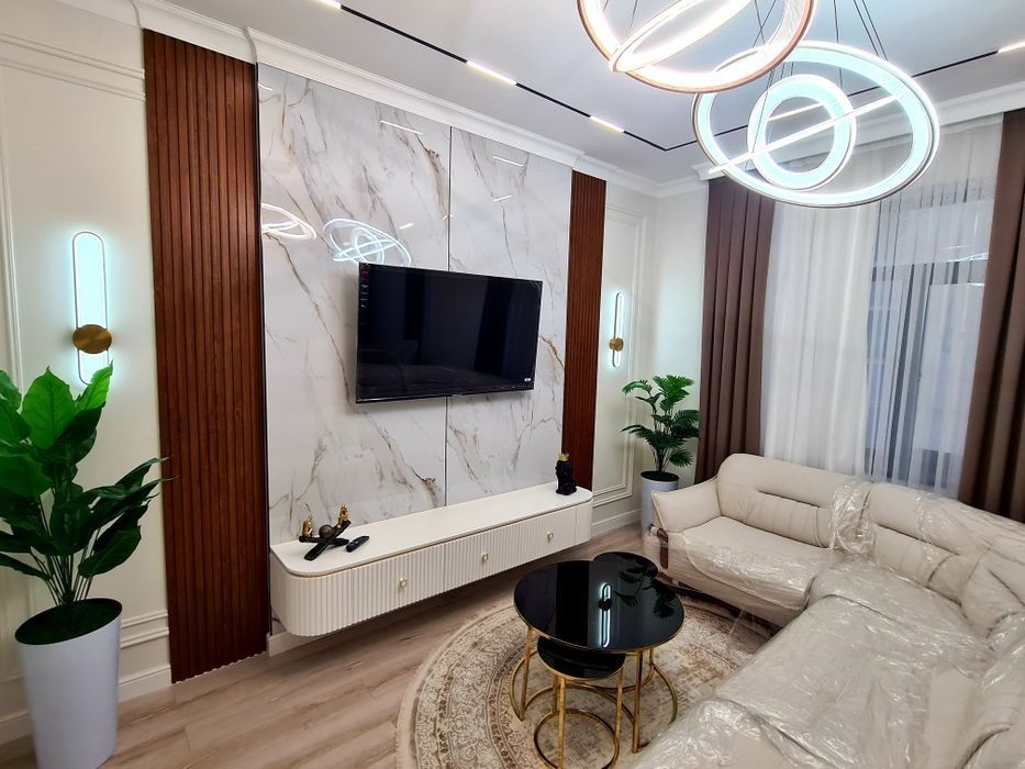 Аренда 2х ком. Люкс квартира в Сергели-5, Метро-3.((ГОЛДЕН ЛАЙФ))