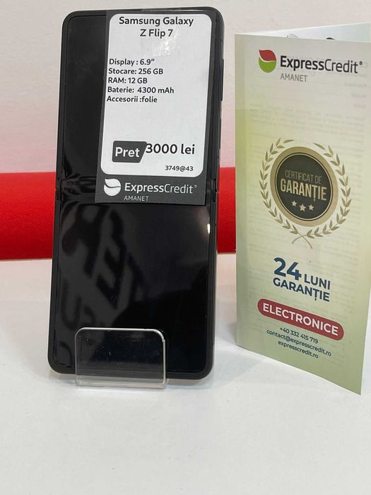 (Ag43) Samsung Z Flip 7 12GB 256GB B3749 2 Ani Garantie!