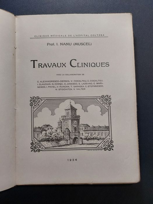 Carte veche de medicina de profesor  Nanu Muscel