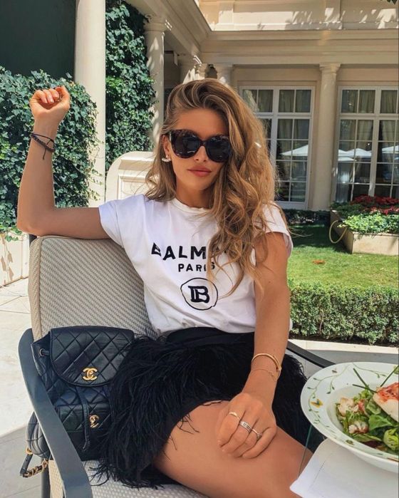 Люксовая новая футболка  под Balmain