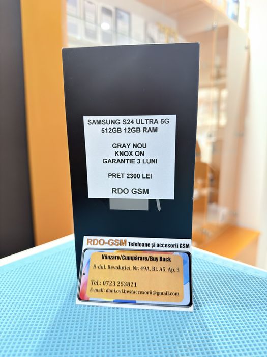 Samsung S24 Ultra 5G 512gb Nou/Garantie