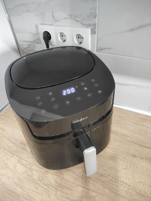 AirFryer/ Friteuza, Nedis, Aer cald, 7, 2 l, Temporizator 240 min