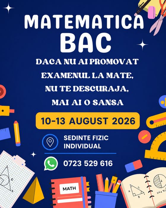 Meditatii bac mate Braila