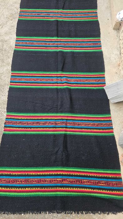 Черга вълнена шарена