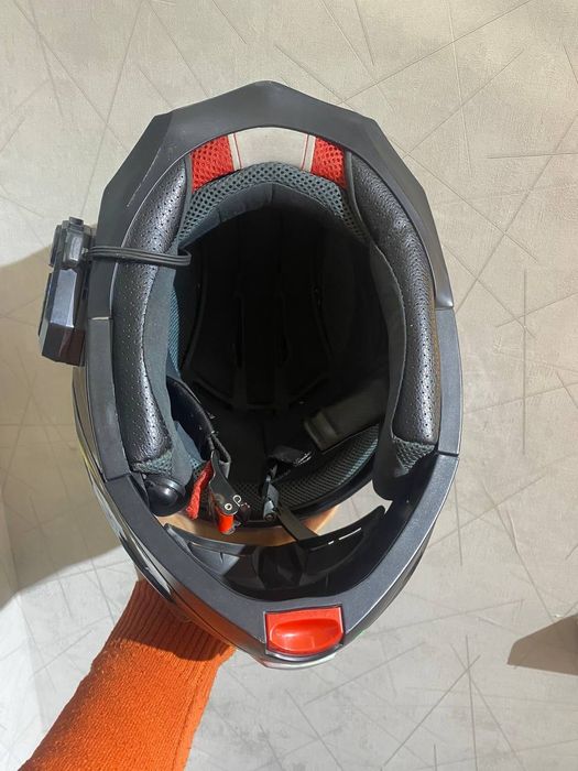 Мотошлем AK F69-1 с Bluetooth гарнитурой — отличный звук, яркий дизайн