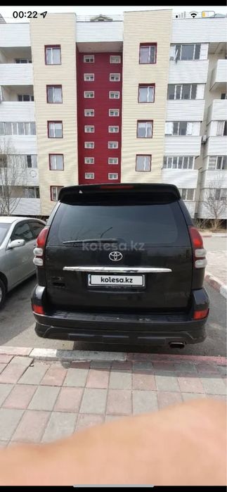 Обвес на задний бампер прадо 120