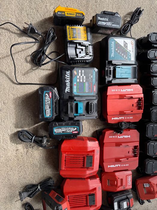 Hilti ,makita ,Milwaukee,baterii,încărcătoare