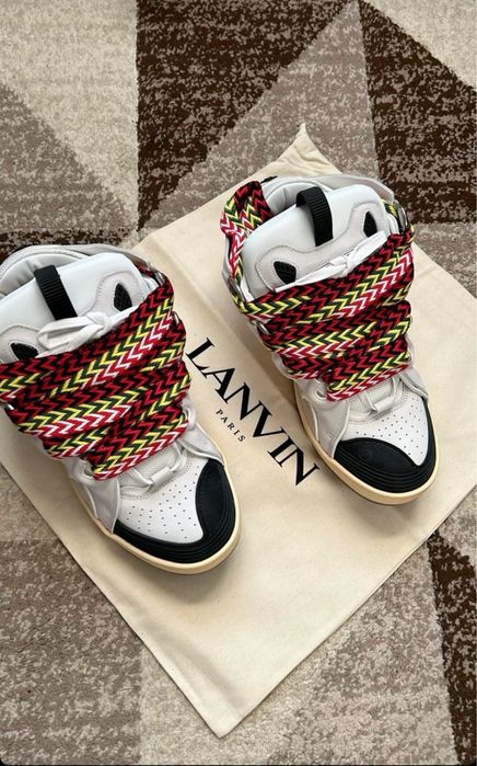 Lanvin Curb (alb/gri/roz/roz cu pete)