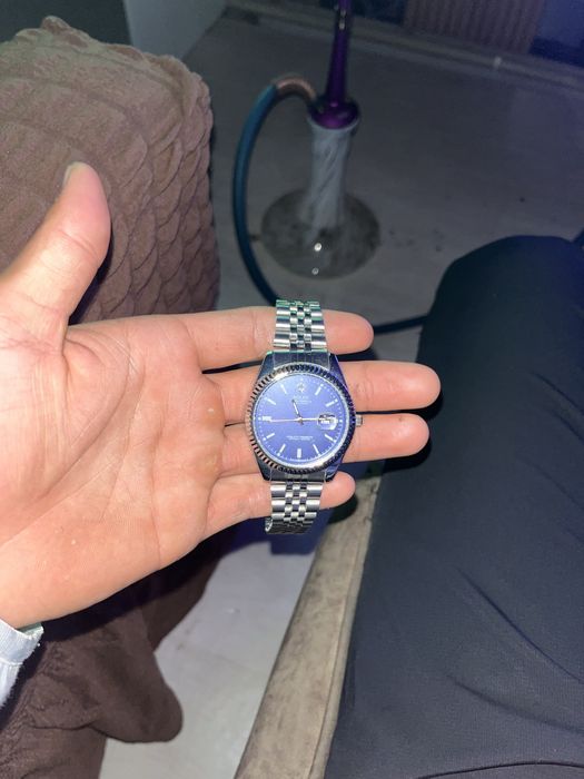Часы синие Rolex blue