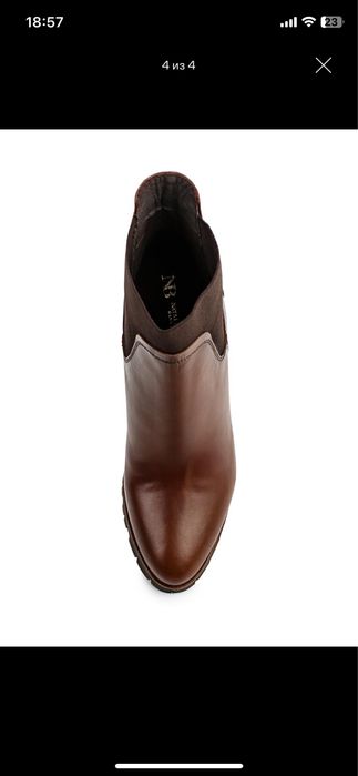 Ботинки 38 рр кожа демисезон