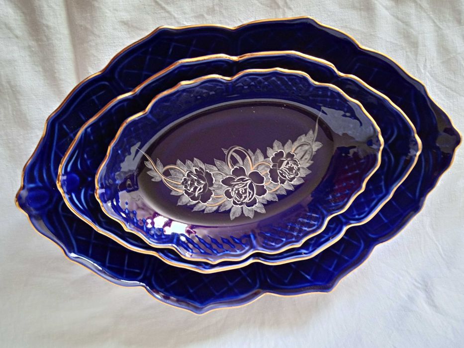 Порцеланови чинии с позлата