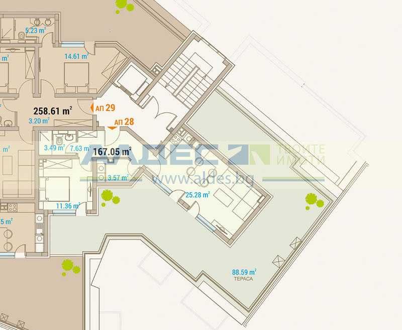 Продава се Тристаен апартамент в София, Кръстова вада - 193 кв.м за 1402 €/кв.м - Снимка #4