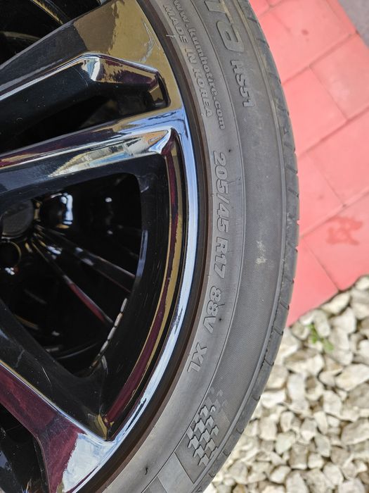 Jante aliaj + anvelope vară 4x108 R17