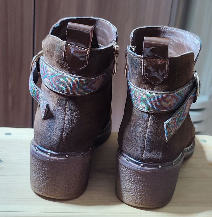 Ботинки натуральная замша