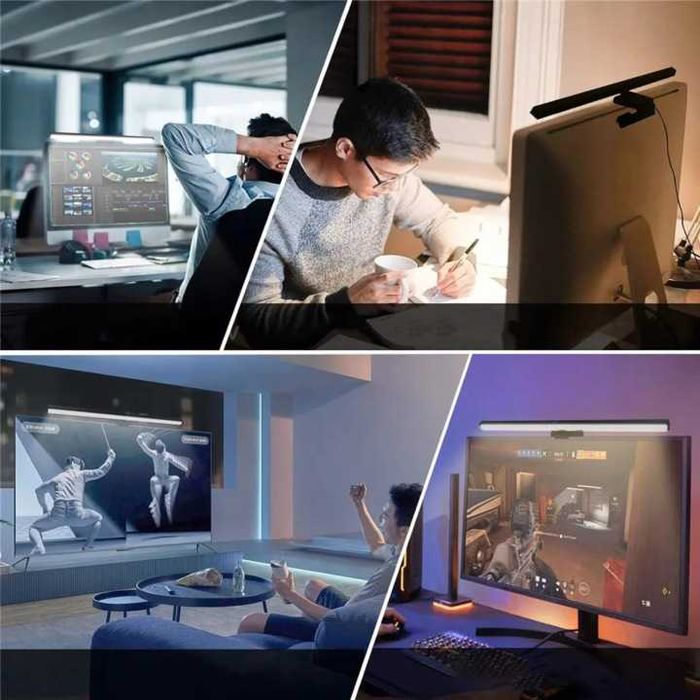 Мощна LED Лампа за Монитор BLOW 10W • 50см Screenbar USB-C НОВА
