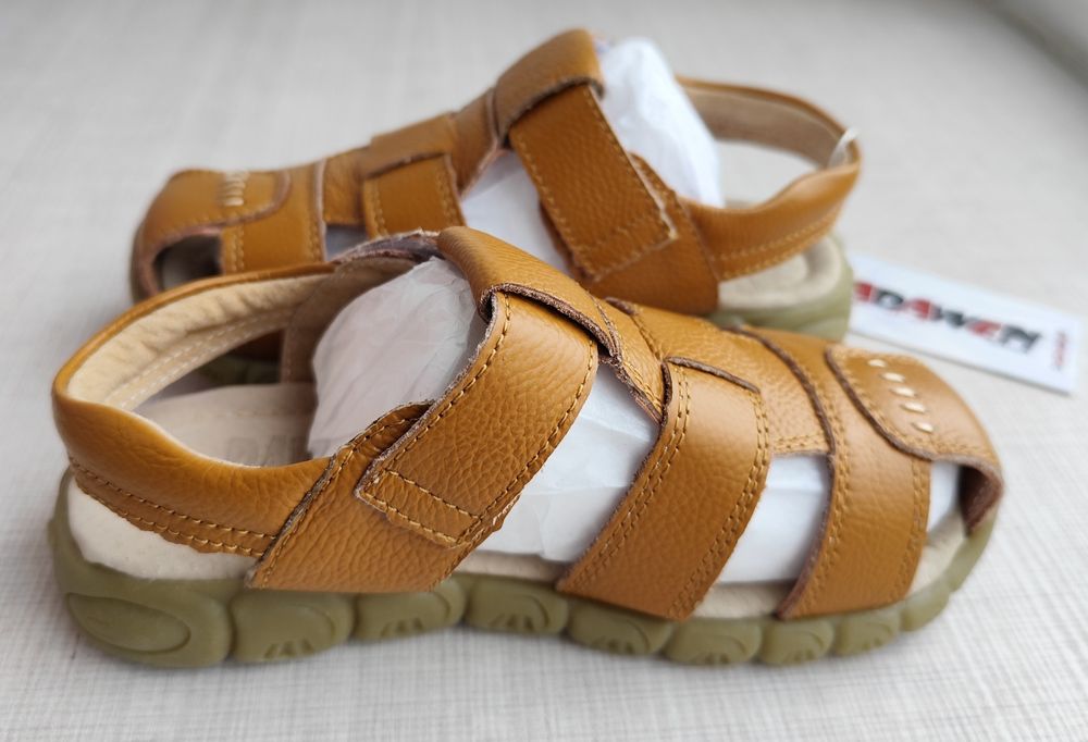 Sandale copii din piele naturală - NOI, mărimea 31 (19 cm interior)