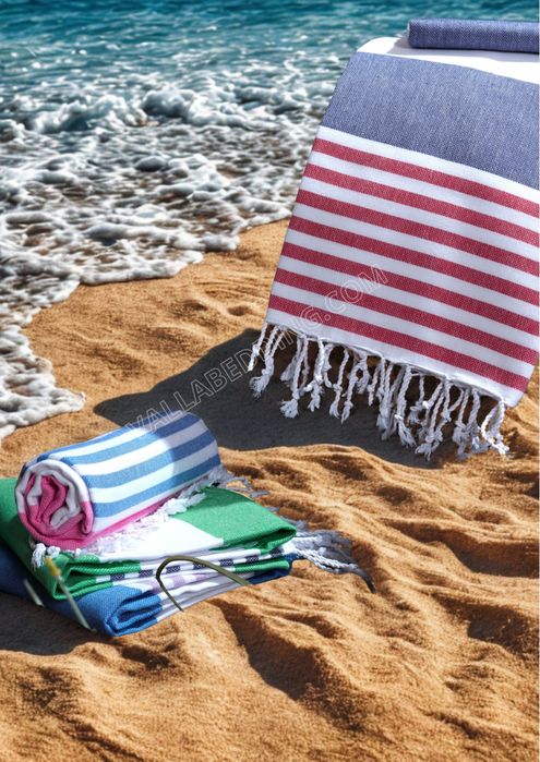 Памучни Плажни кърпи пещемал 100% памук