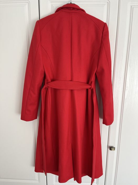 Palton lung roșu Ted Baker