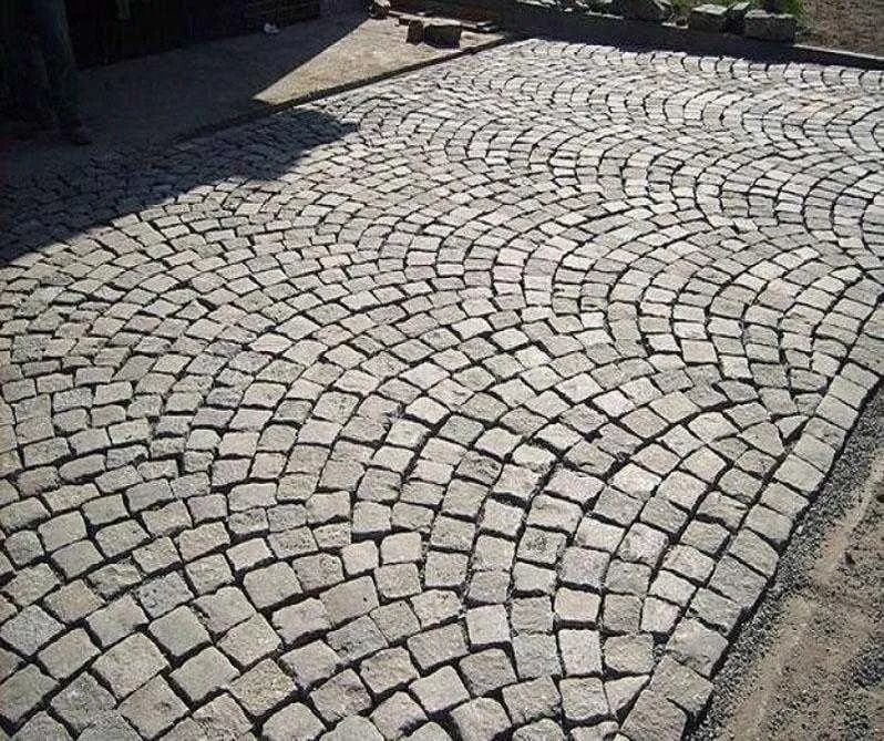 Гранитная брусчатка колотая, размер 10*10*5см