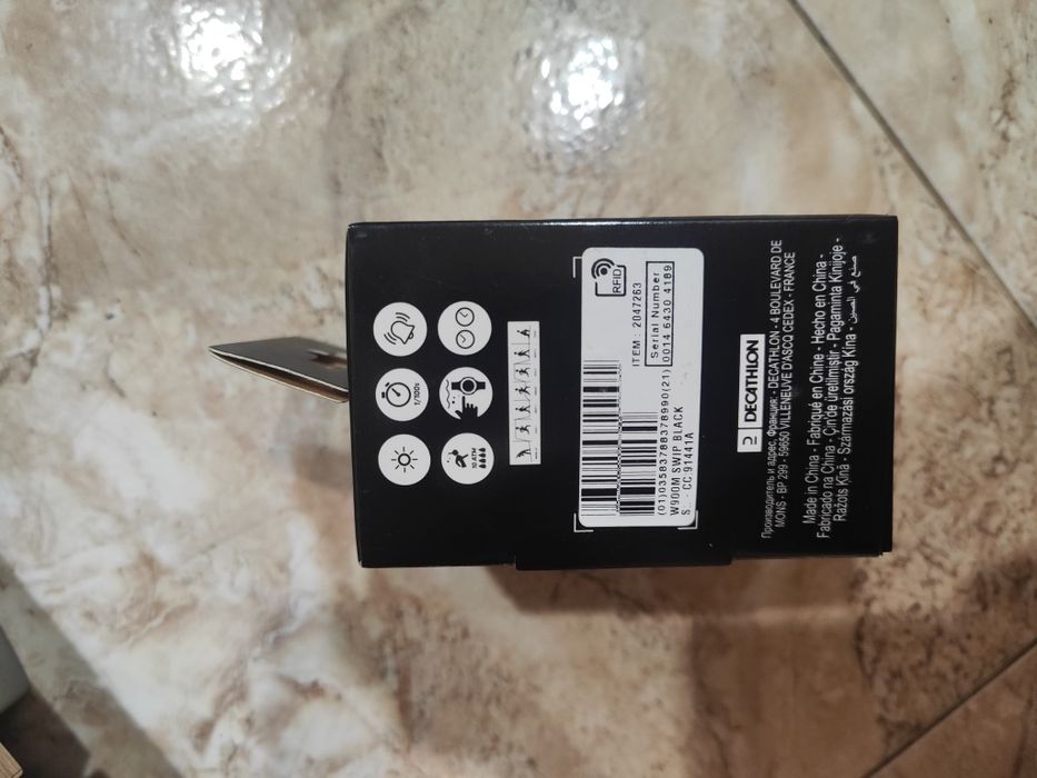 Мъжки часовник  с хронометър за бягане W900 M, черен