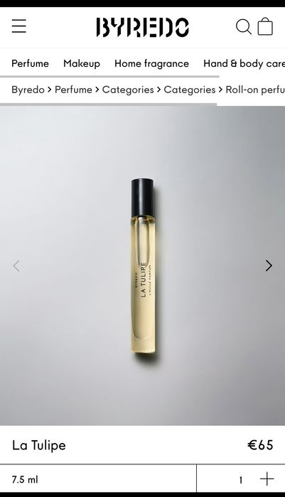 Byredo la tulipe парфюмно масло