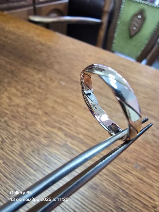 Дамски Златен Пръстен - Бяло - Жълто - Розово Злато