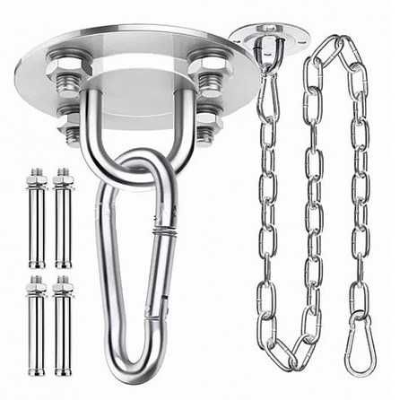 Стабилна кука за таван за окачане на висящ стол или хамак, люлка