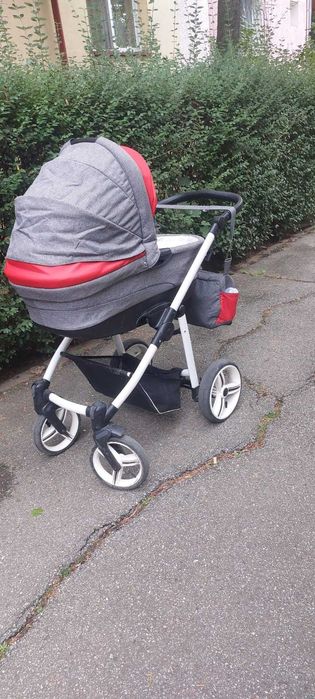 Carucior Bebetto Vulcano, Rosu cu Gri