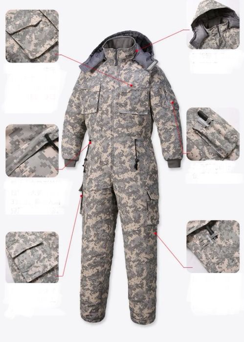 Комбинезон,одежда для зимней рыбалки и охоты,одежда