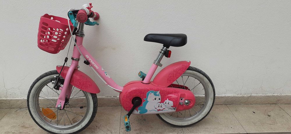 Детски велосипед B-TWIN ! 14 ! Перфектен !