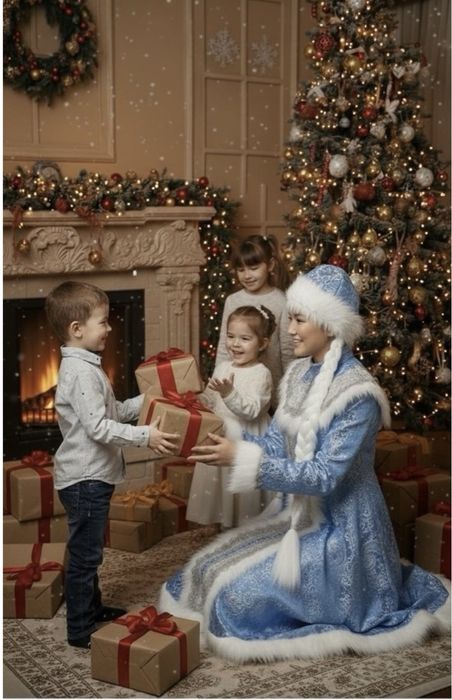 Костюм Снегурочка + волосы в подарок