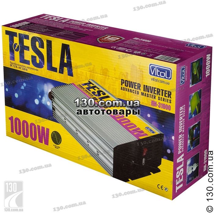 Преобразователь тока Инвертор с 12 на 220 вольт