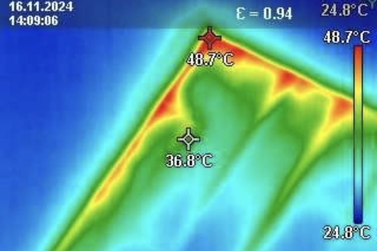 Утечка. Услуги тепловизора.