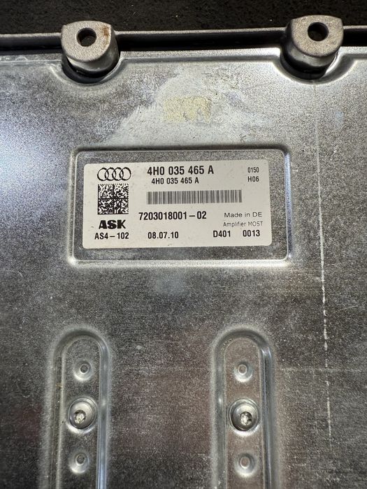Усилвател B&O за Audi A8L Bang Olufsen 4H0035465A
