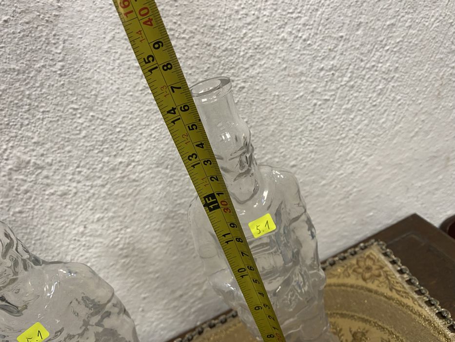 Стъклени бутилки фигури войници френски стил Германия 1960-1970