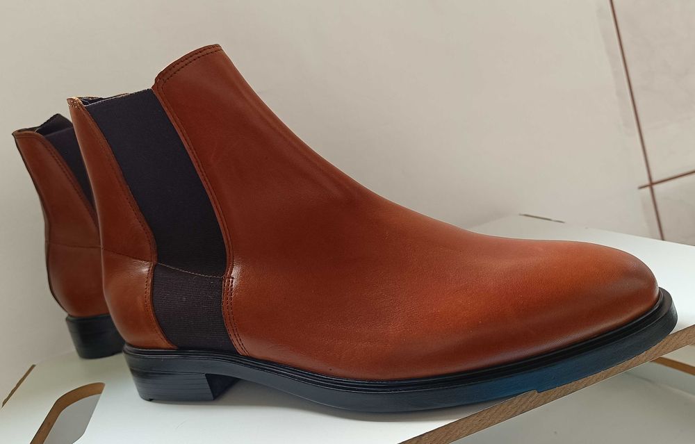 Ghete chelsea 43 plain toe Shoe The Bear NOI piele naturala moale