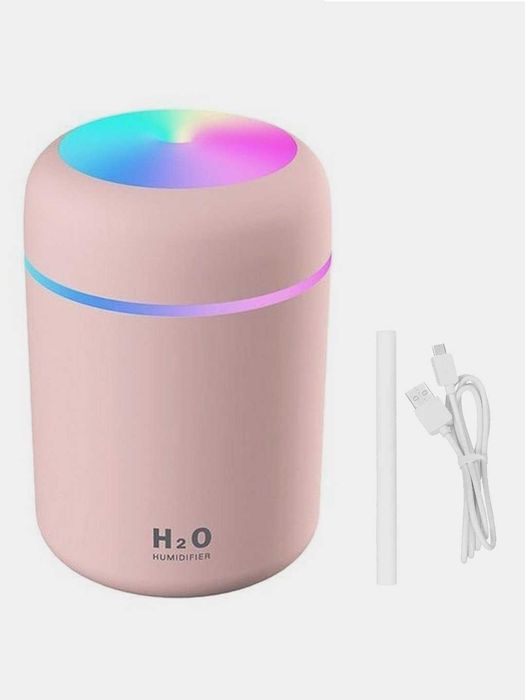 Увлажнитель воздуха H2O, компактный размер, RGB подсветка, бесшумный