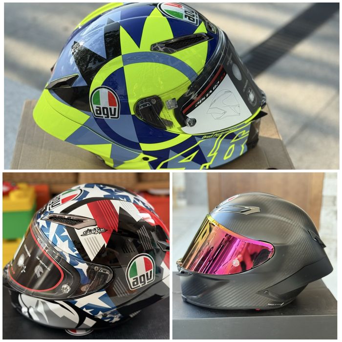 AGV Pista GP RR - Rossi Soleluna 2022/ Matt carbon - M + Mir Americas - MS