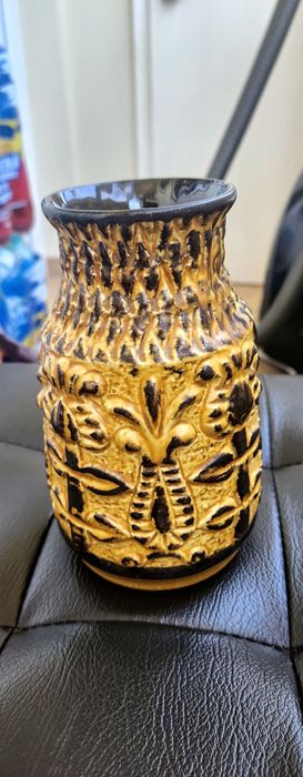 Vază West Germany, Bay Keramik, anii '60, majolica