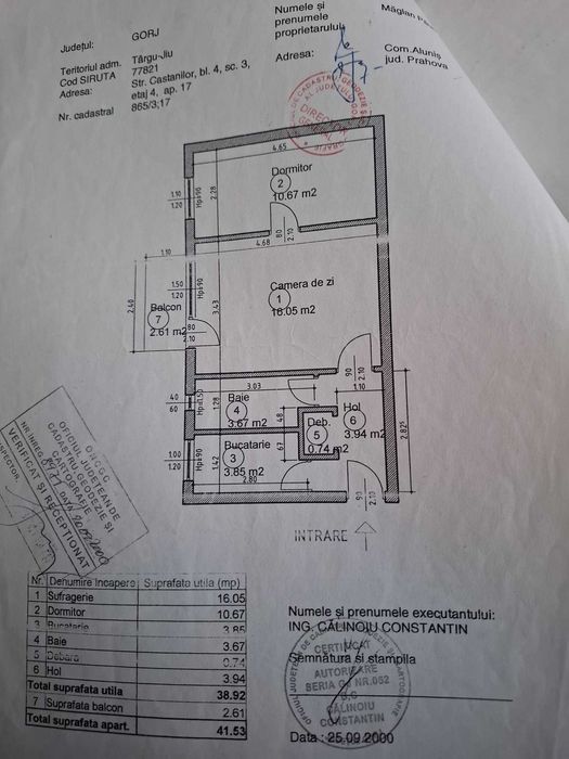 Apartament de vânzare,Olari,Tg jiu